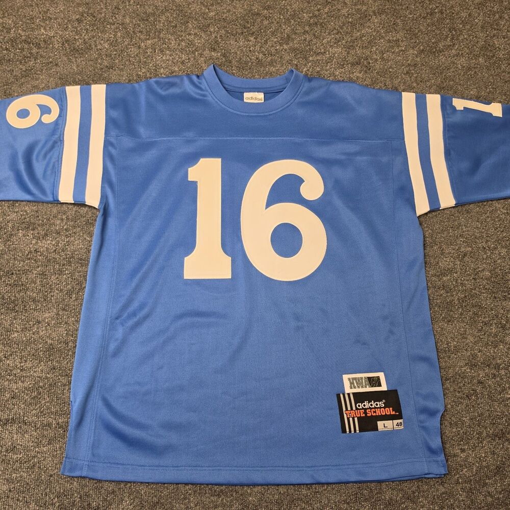 Vintage Adidas True School Y2K UCLA Bruins BEBAN #16 Football Jersey L 48 Rare